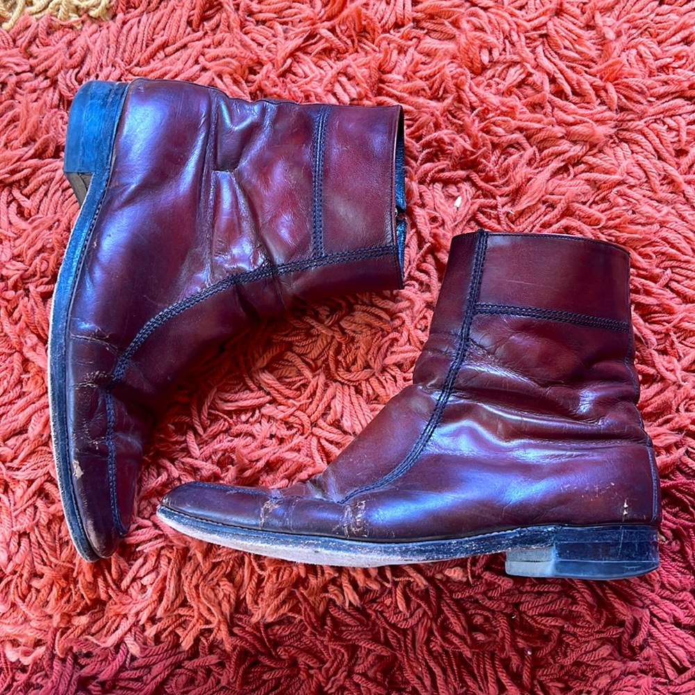 Men’s size 11.5 C Goodyear absolute oxblood leather ankle boots